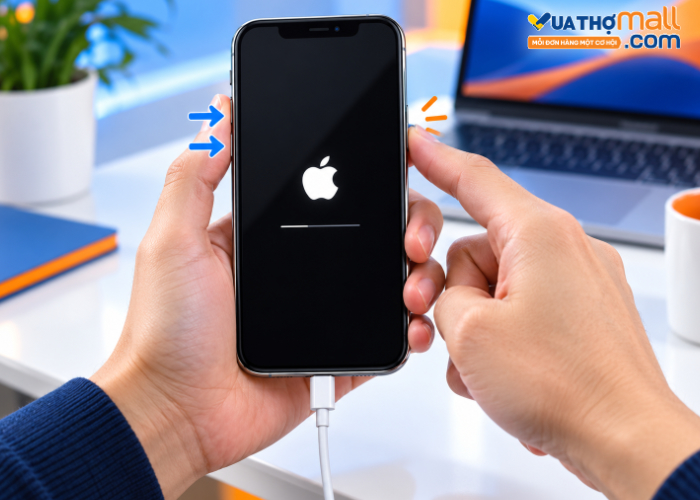 iphone bị treo táo