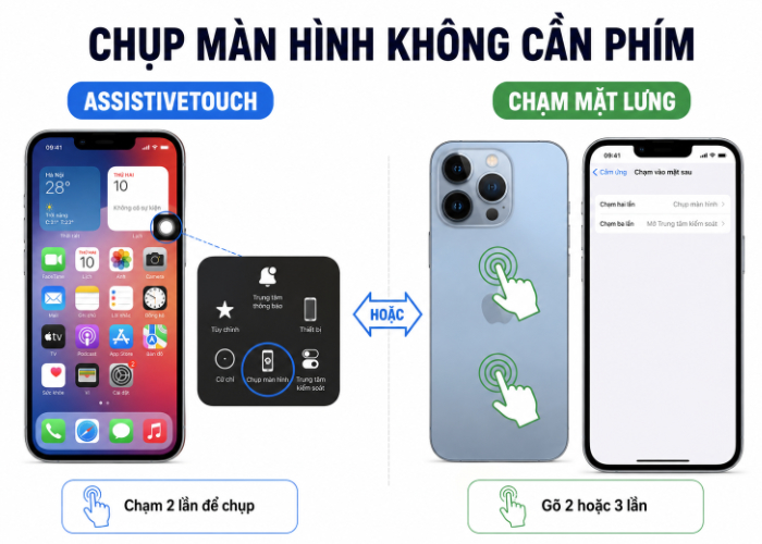 cách chụp màn hình iphone