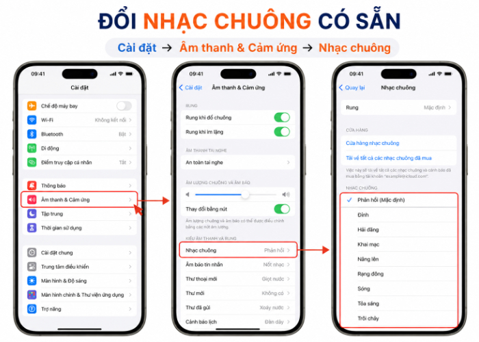 cách cài nhạc chuông cho iphone