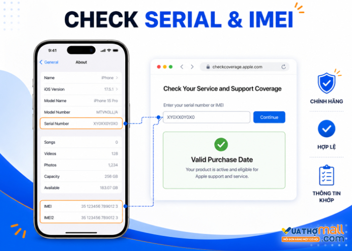 cách kiểm tra iphone chính hãng