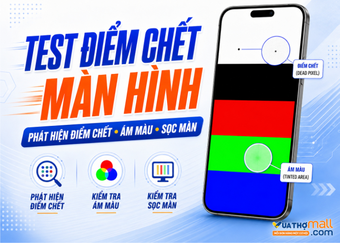 kiểm tra màn hình iphone