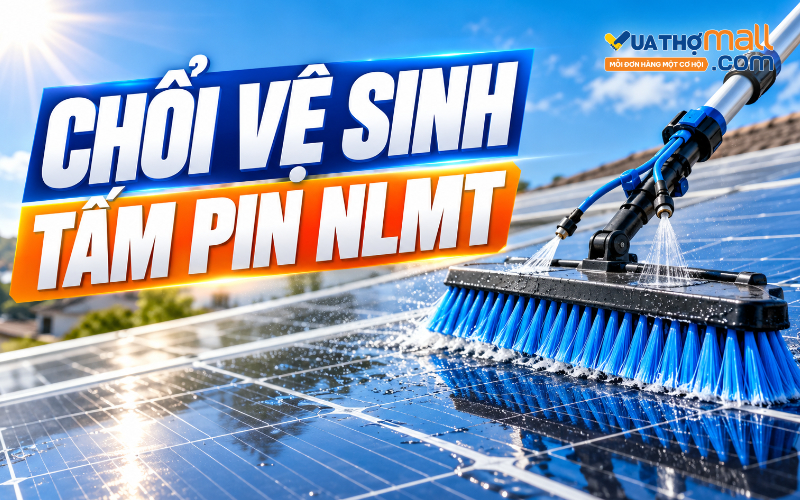 Chổi vệ sinh tấm pin năng lượng mặt trời là gì?
