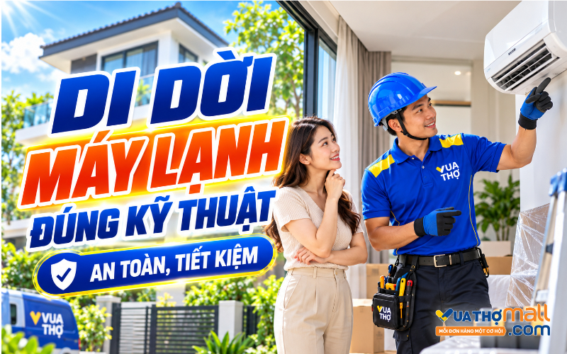 Cách tháo điều hòa tại nhà đúng kỹ thuật, an toàn khi chuyển nhà