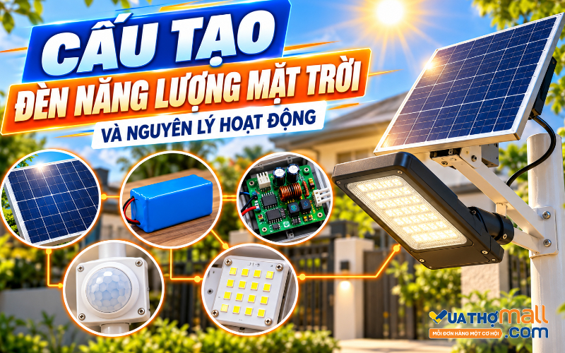 Cấu tạo đèn năng lượng mặt trời và nguyên lý hoạt động