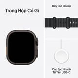 Watch Ultra 3 GPS + Cellular 49mm Apple Viền Titanium Dây Ocean - Titan đen - ảnh 3