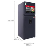 311 lít - Ngăn đá trên - Inverter GR-RT395WE-PMV(06)-MG - ảnh 3