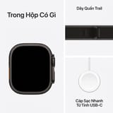 Watch Ultra 3 GPS + Cellular 49mm viền Titanium dây Alpine - Titan đen - ảnh 3