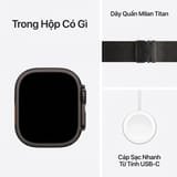 Watch Ultra 3 GPS + Cellular 49mm viền Titanium dây Milan - Titan đen - ảnh 3