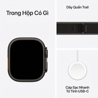 Watch Ultra 3 GPS + Cellular 49mm viền Titanium dây Alpine - Titan đen - Apple Watch Ultra 3 GPS + Cellular 49mm viền Titanium dây Alpine - Titan đen - ảnh 3