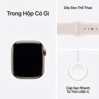 Watch Series 11 GPS + Cellular 42mm viền Titanium dây thể thao - Titan vàng - Apple Watch Series 11 GPS + Cellular 42mm viền Titanium dây thể thao - Titan vàng - ảnh 3
