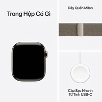 Watch Series 11 GPS + Cellular 42mm viền Titanium dây Milan - Titan tự nhiên - Apple Watch Series 11 GPS + Cellular 42mm viền Titanium dây Milan - Titan tự nhiên - ảnh 3