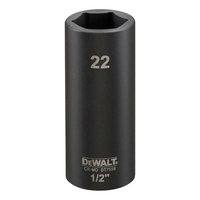 Đầu tuýp dài đen DeWALT DT7556-QZ 22mm 1/2 inch - Đầu tuýp dài đen DeWALT DT7556-QZ 22mm 1/2 inch - ảnh 1