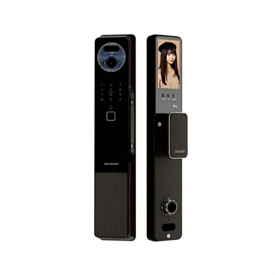 Khóa cửa vân tay Sharp H7-FV — Face ID, lòng bàn tay, WiFi