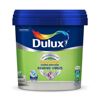 15L - Sơn Nội Thất Dulux EasyClean Chống Bám Bẩn Kháng Virus Mờ E016M