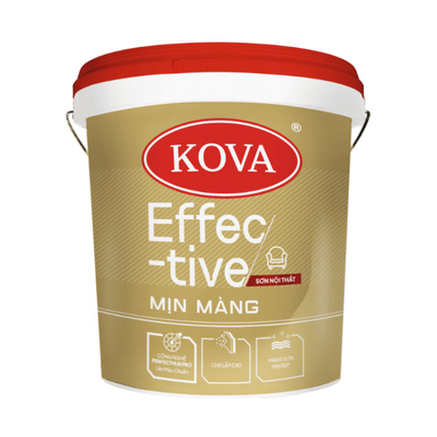 16L - Sơn Nội Thất KOVA Effective Mịn Màng (Mờ - Nền S)