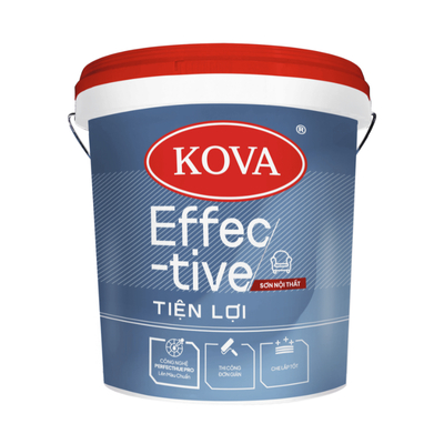 16L - Sơn Nội Thất KOVA Effective Tiện Lợi Mờ Nền S