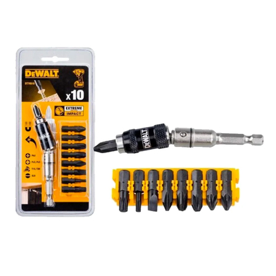 Bộ Mũi Vít Xoắn Chịu Lực DEWALT DT70518T-QZ 10 Chi Tiết