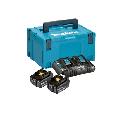 Bộ Pin Sạc Makita 197629-2 MKP3PT182 18V 5.0Ah Kèm Sạc Đôi DC18RD