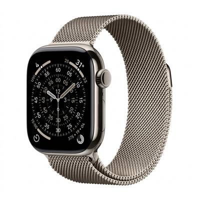 Watch Series 11 GPS + Cellular 42mm viền Titanium dây Milan - Titan tự nhiên
