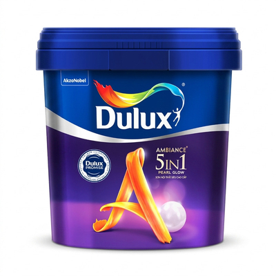 5L - Sơn nội thất Dulux Ambiance 5in1 Pearl Glow Bóng Mờ 66A