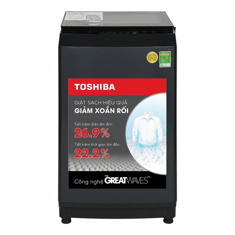 Máy Giặt Toshiba GreatWaves Inverter 9 Kg AW-M1000FV(MK)