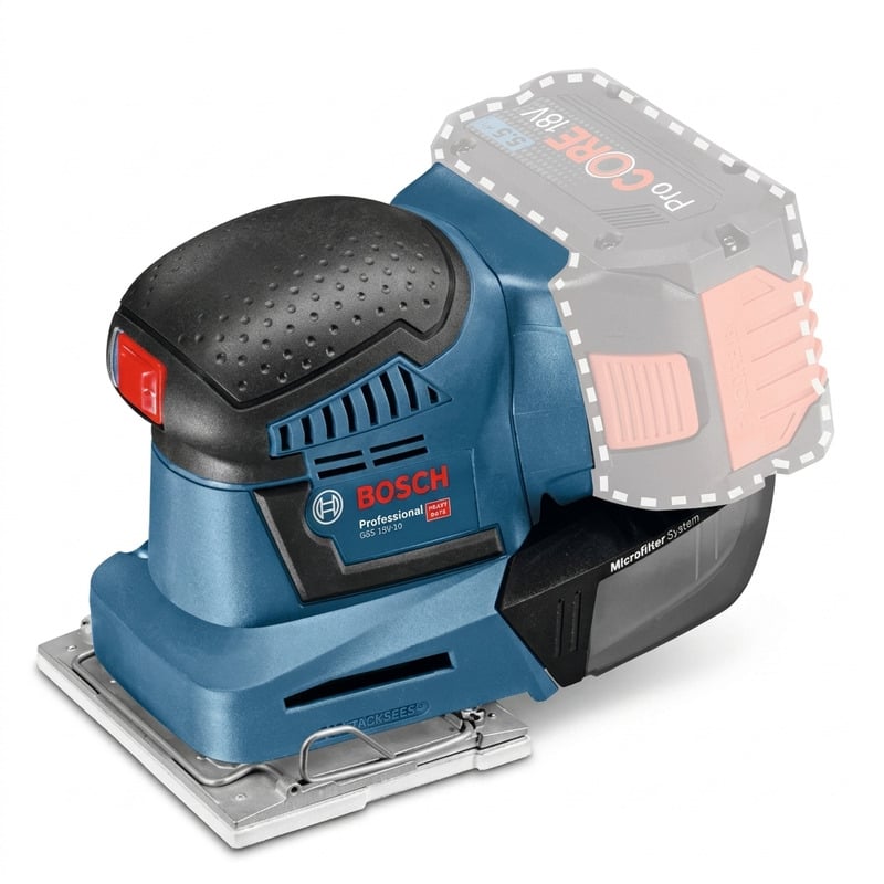 Máy Chà Nhám Rung Dùng Pin Bosch GSS 18V-18 Solo (06019R70L0)