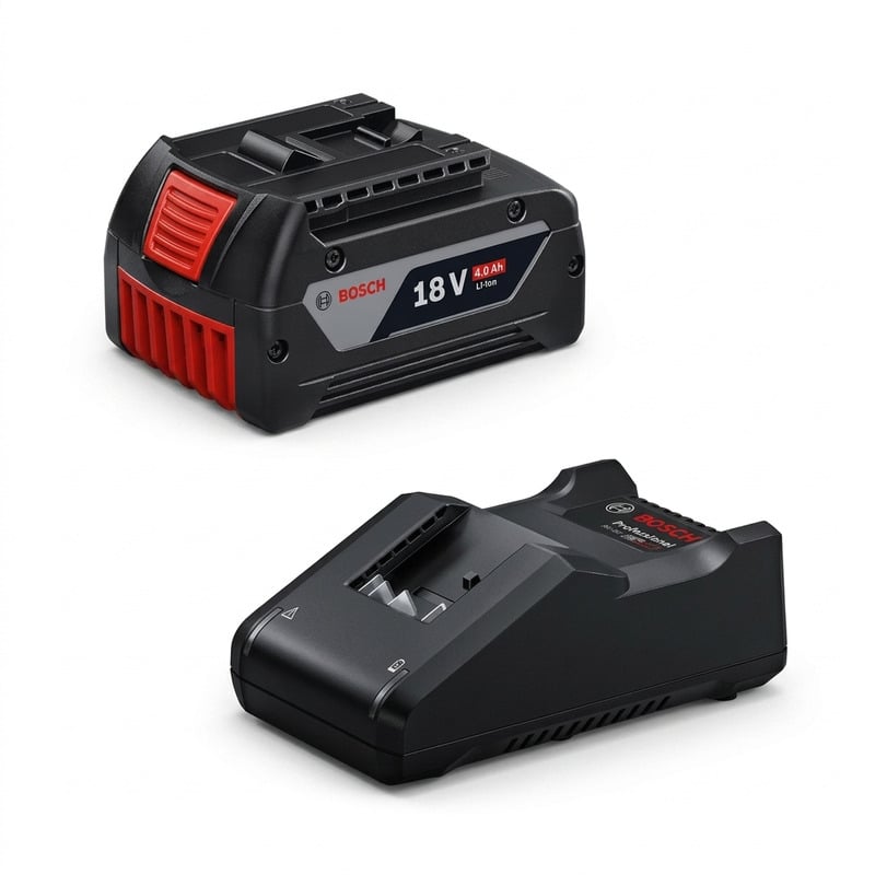 Bộ Sạc Bosch GAL 18V-40 Kèm 1 Pin GBA 18V 4.0Ah (1600A039YL)
