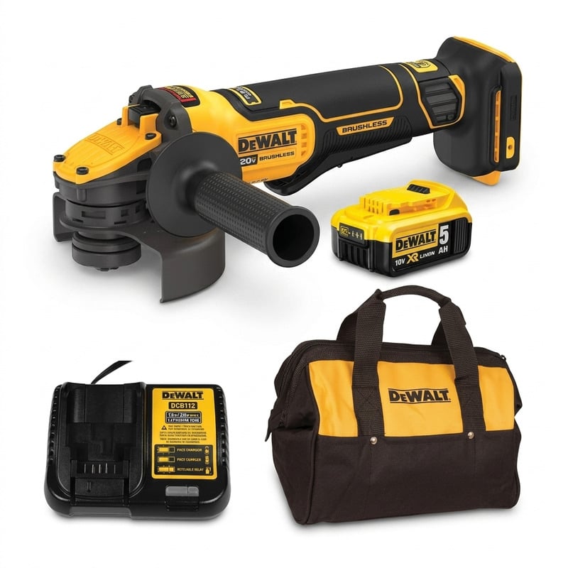 Máy Mài Góc Pin DEWALT DCG409P1 100mm 20V Max Kèm Pin 5Ah Và Sạc