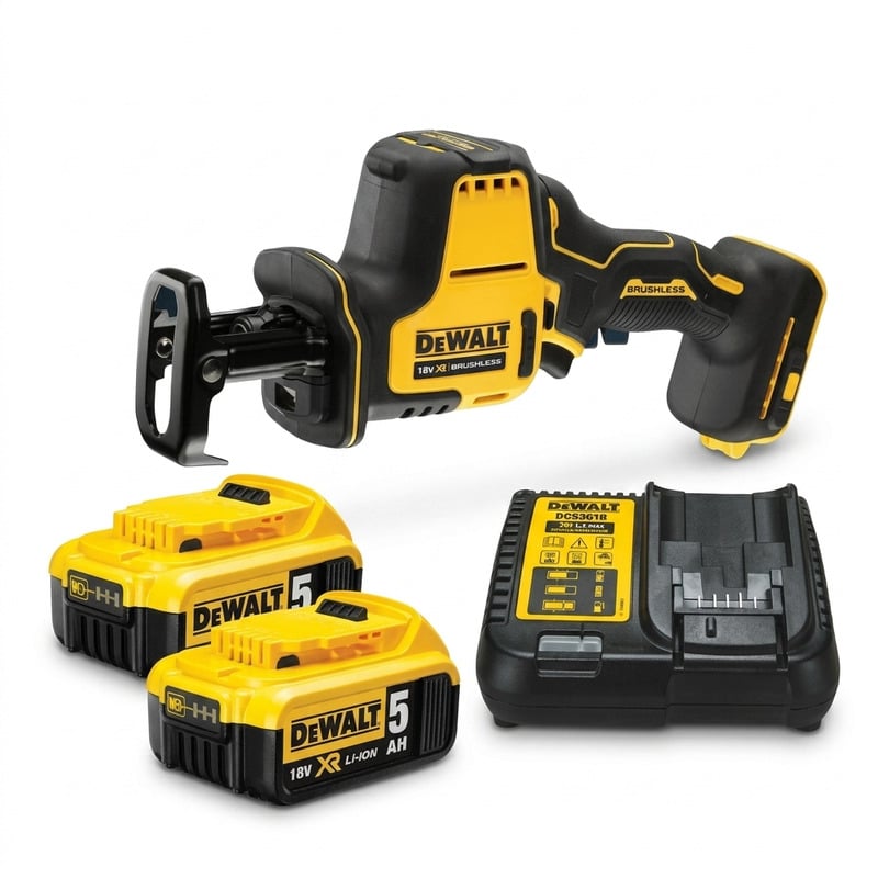 Máy Cưa Kiếm Dùng Pin DEWALT DCS369P2 20V Max — 1 Tay Nhỏ Gọn