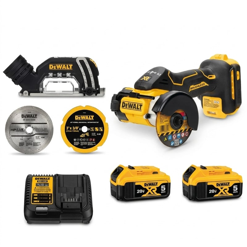 Máy Cắt Cầm Tay DEWALT DCS438BP2 20V Max XR 76mm Kèm 2 Pin 5Ah