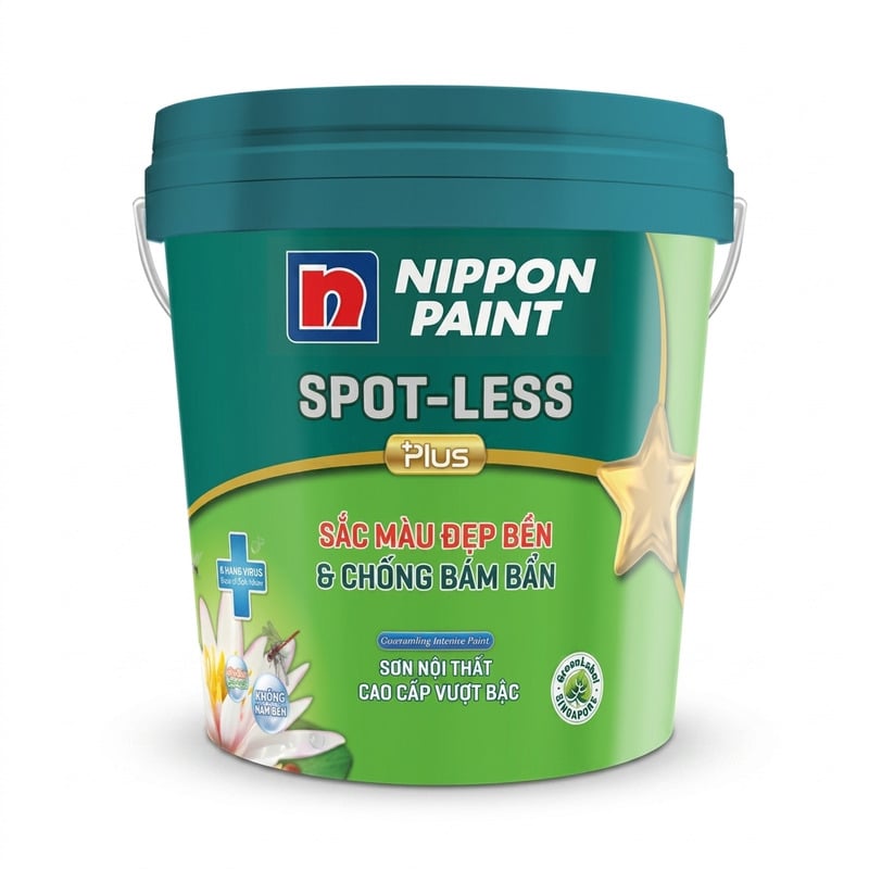 Sơn nội thất cao cấp Nippon Spot-less Plus 5L