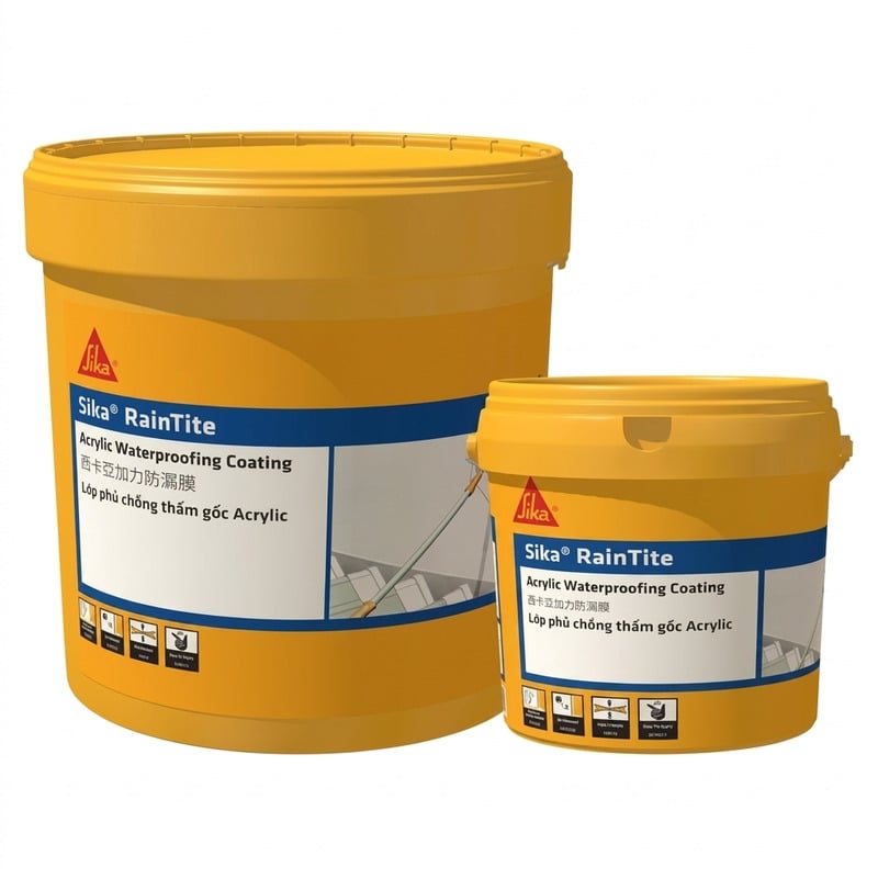 Chống Thấm Gốc Acrylic Kháng UV Sika RainTite Grey 20kg