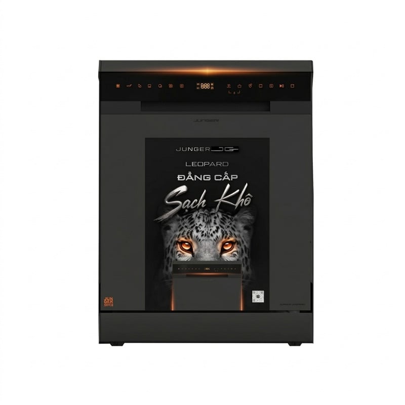 Máy rửa chén Junger Leopard DWJ-183-VG 15 bộ — Rửa AI, sấy khô độc lập