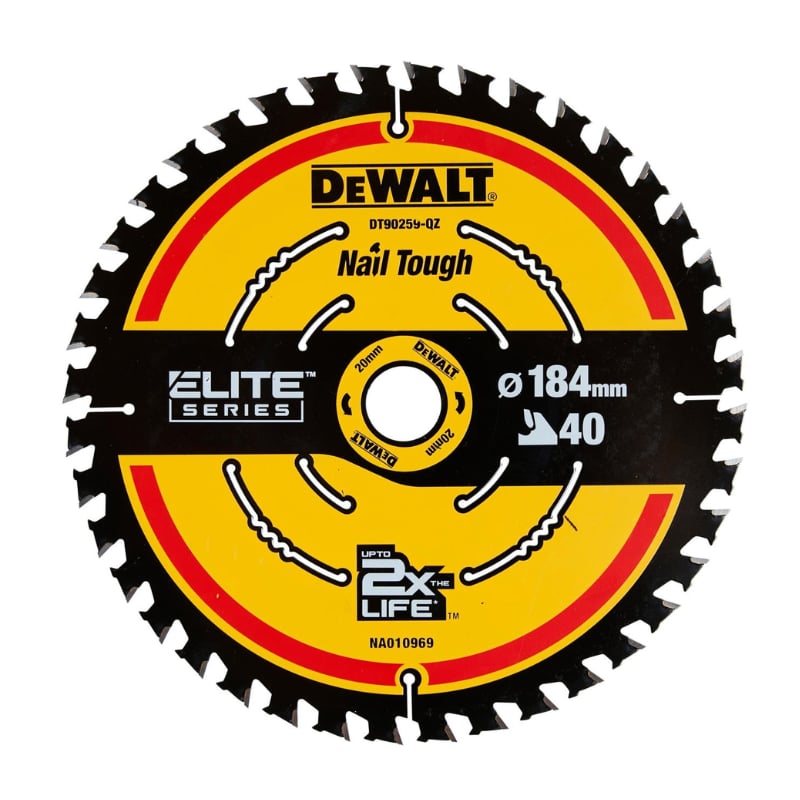 Lưỡi Cưa Gỗ DEWALT DT90259-QZ 184mm 40Răng — Elite Circular Saw Blade