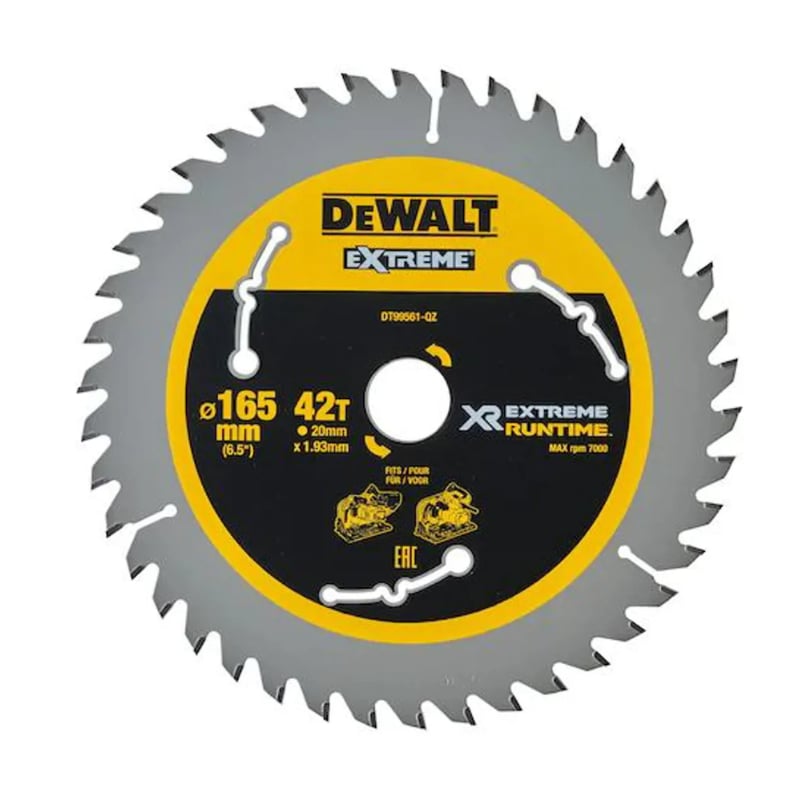 Lưỡi Cưa Đĩa DEWALT DT99561-QZ 165mm 42R — XR Extreme Runtime
