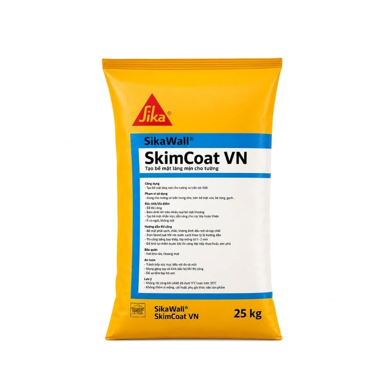 Bột Trét Tường SikaWall® SkimCoat VN 25kg
