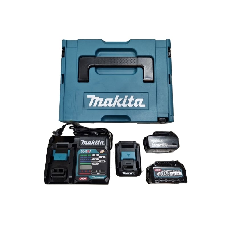 Bộ Pin Sạc Makita 191T62-0 PSKG1 — BL1860B + BL4025 + ADP10 + DC40RA