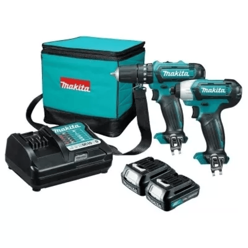 Bộ máy khoan búa và máy vặn vít dùng pin Makita CLX228S 12V Max
