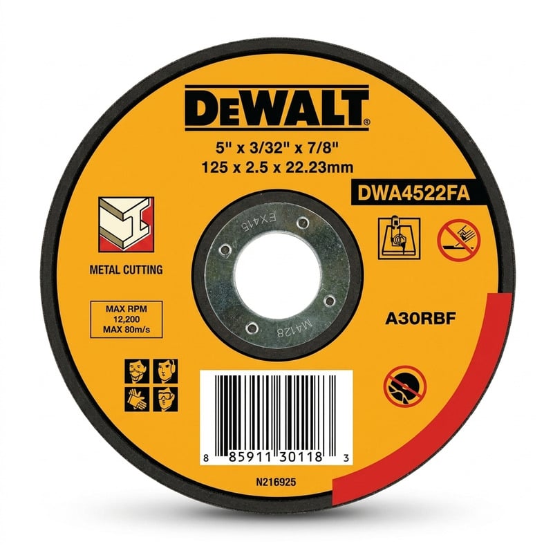 Đá Cắt Sắt DEWALT DWA4522FAIA-B1 125x2.5x22.2mm