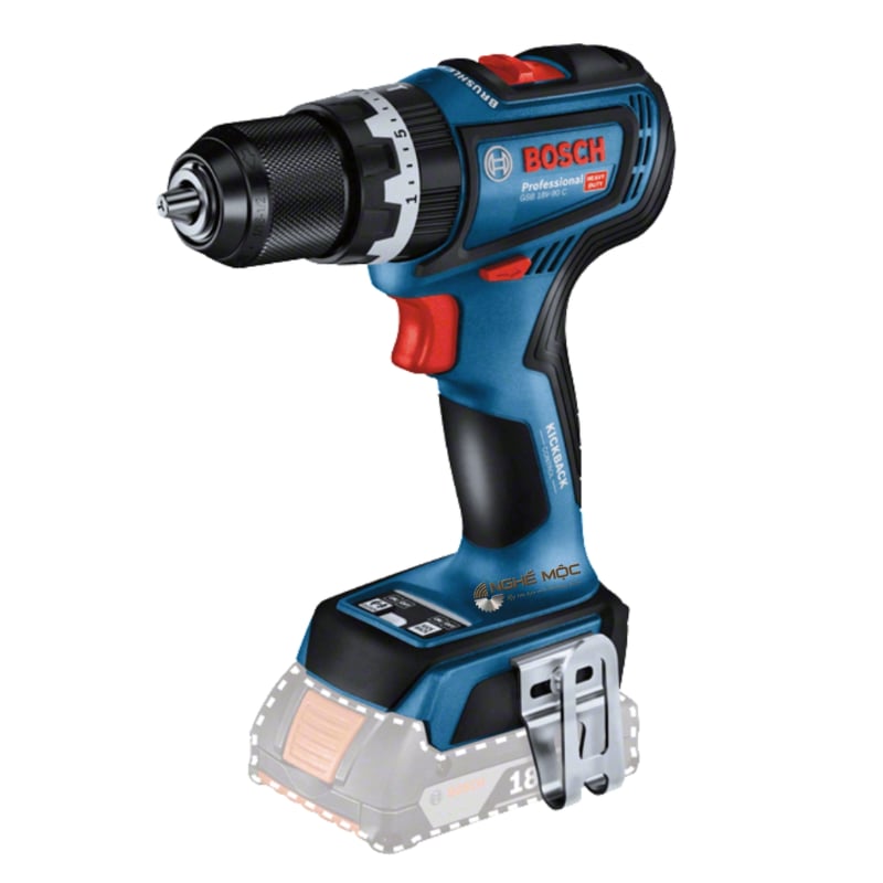 Máy Khoan Vặn Vít Dùng Pin Bosch GSR 18V-90 C Solo (06019K60L0)