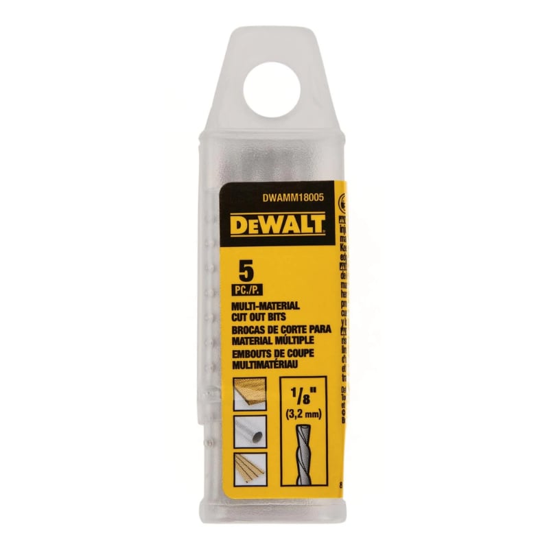 Mũi Cắt Đa Vật Liệu DEWALT DWAMM18005 1/8 inch (5 mũi)