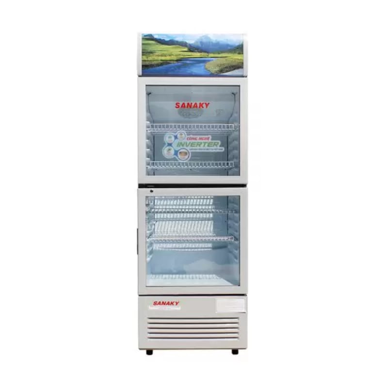 Tủ mát 2 cánh Sanaky Inverter 240 lít VH308W3L
