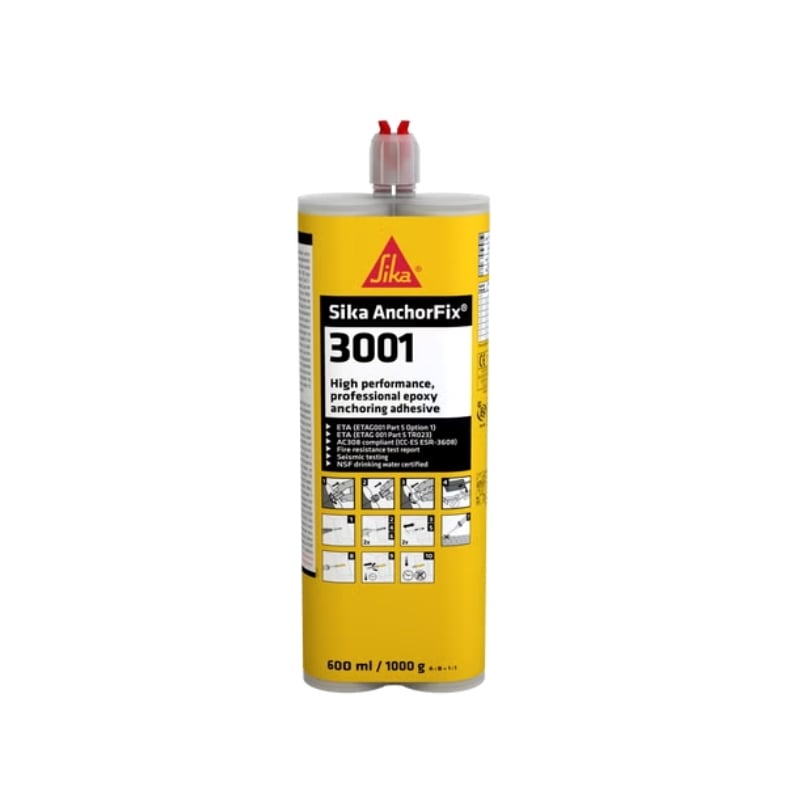 Keo Khoan Cấy Thép Sika AnchorFix 3001 600ml