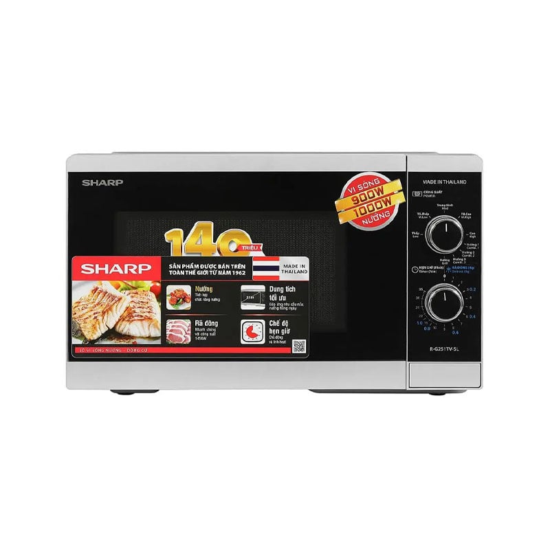 Lò Vi Sóng Có Nướng Sharp R-G251TV-SL 25 Lít