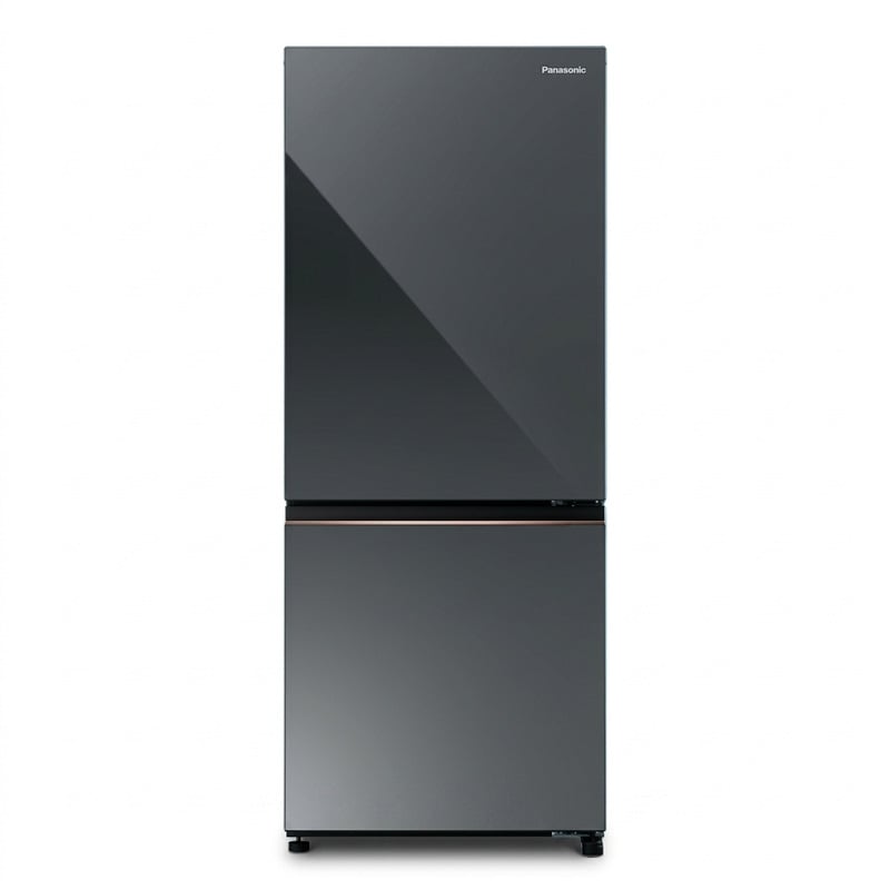 Tủ Lạnh Panasonic Inverter 325 lít — Ngăn Đá Dưới Mặt Gương Đen NR-BC361VGMV