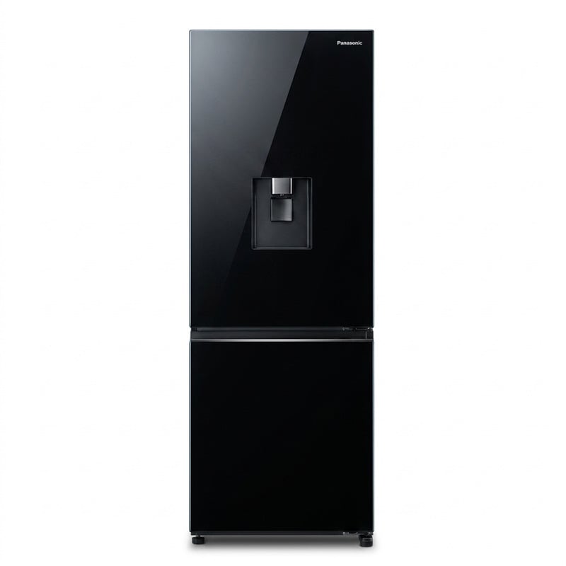 Tủ Lạnh Panasonic Inverter 300 lít — Ngăn Đá Dưới Mặt Kính Đen NR-BV331WGKV
