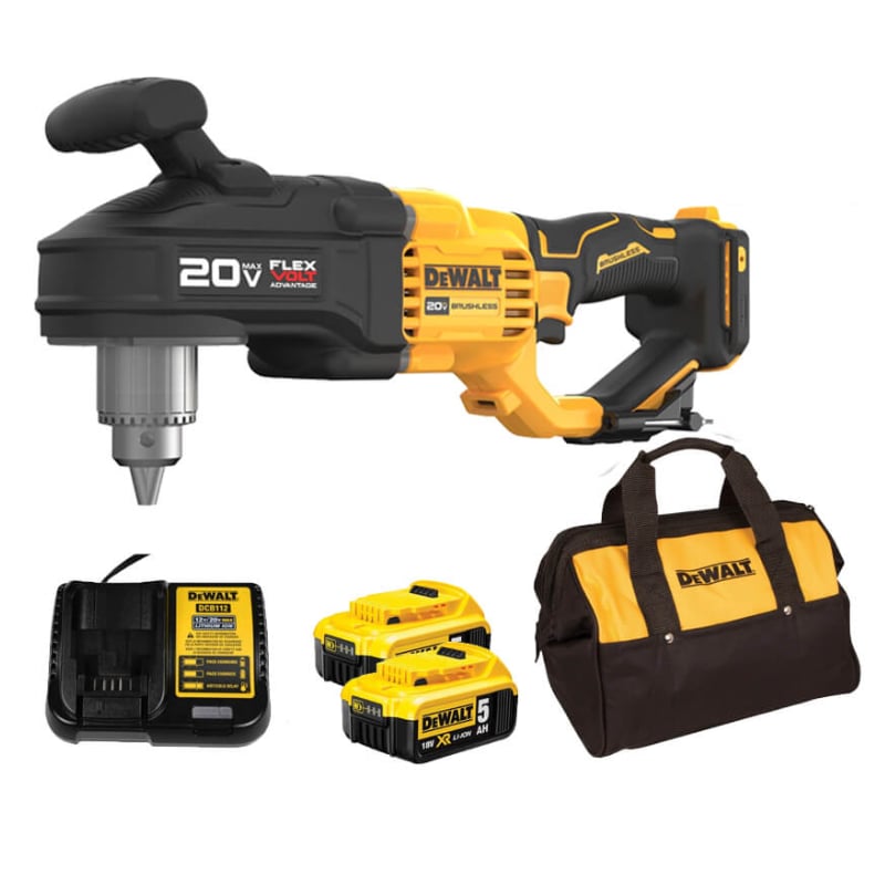Bộ Máy Khoan Góc Vuông Dùng Pin DEWALT 20V DCD444P2
