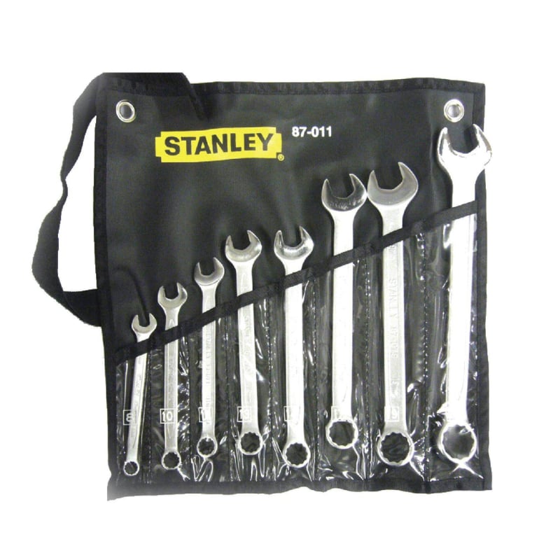 Bộ cờ lê đầu tròng đầu mở Stanley 87-011-1 8 chi tiết 8-22mm