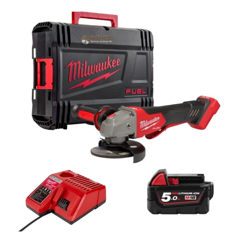 Máy Mài Góc Milwaukee M18 FSAGV125XPDB-0X0 Bare 125mm — Công Tắc Bóp, 5 Cấp Tốc Độ
