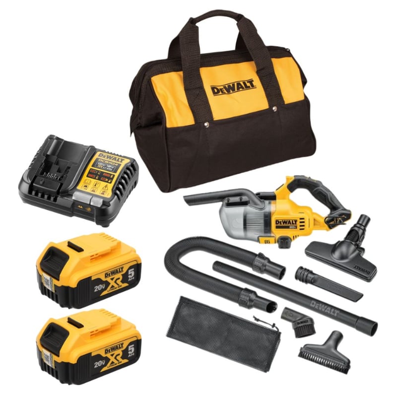 Máy Hút Bụi Dùng Pin DEWALT DCV501LP2 20V Max — Kèm 2 Pin 5Ah Sạc